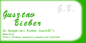 gusztav bieber business card